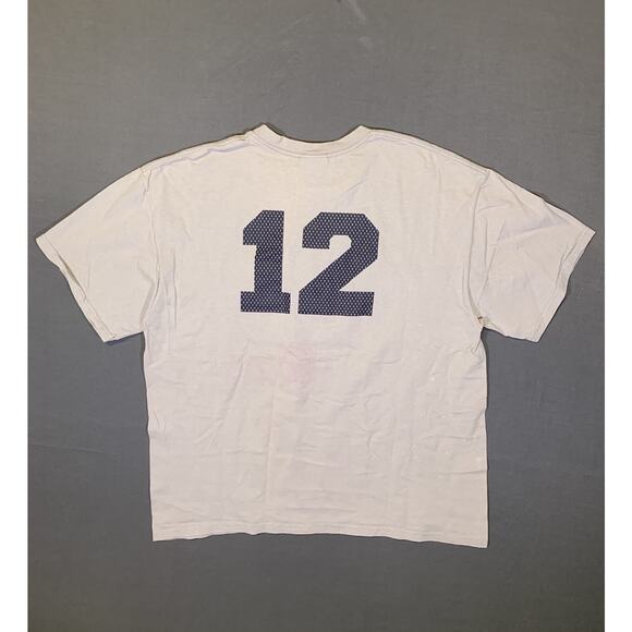 Y2K NIKE Basketball Graphic 3D Print Crewneck T-Shirt Gray Tag Large #12 - Picture 6 of 10